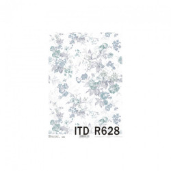 Papier ryżowy do decoupage kwiaty A4 ITD R628 - sklep plastyczny - sza