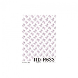 Papier ryżowy do decoupage A4 ITD R633 róże - sklep plastyczny - szał