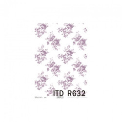 Rice decoupage paper roses A4 ITD R632