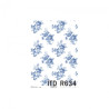 Papier ryżowy do decoupage niebieskie róże A4 ITD R634 - sklep plastyc