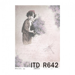 Papier ryżowy do decoupage vintage dziecko A4 ITD R642 - sklep plastyc