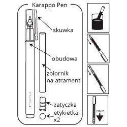 Kuretake karappo pen fine brush refill marker