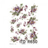 Rice paper for decoupage flowers A4 ITD R650