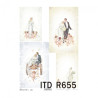 Rice decoupage paper wedding A4 ITD R654