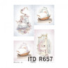 Papier ryżowy do decoupage niemowlę dziecko A4 ITD R657 - sklep plasty