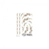 Rice decoupage paper flowers ornaments A4 ITD R681