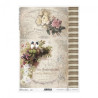 Papier ryżowy do decoupage vintage kwiaty ptaki A4 ITD R713 - sklep pl