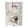 Papier ryżowy do decoupage A4 ITD R718 - sklep plastyczny - szał dla p