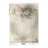 Papier ryżowy do decoupage A4 ITD R723 vintage róże - sklep plastyczny