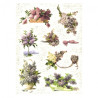 Rice decoupage paper lilac flowers A4 ITD R355