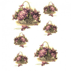 Rice paper for decoupage flowers A4 ITD R168