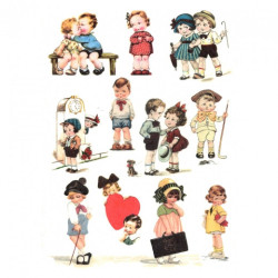 Papier ryżowy do decoupage dzieci zabawa A4 ITD R341 - sklep plastyczn