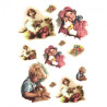 Papier ryżowy do decoupage dzieci zabawki A4 ITD R342 - sklep plastycz