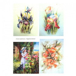 Papier ryżowy do decoupage kwiatyA4 ITD R275 - sklep plastyczny - szał