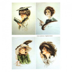 Paper for decoupage women portraits A4 ITD R280