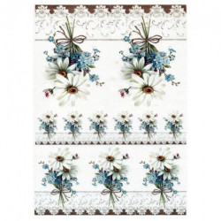 Rice decoupage paper flowers A4 ITD R250