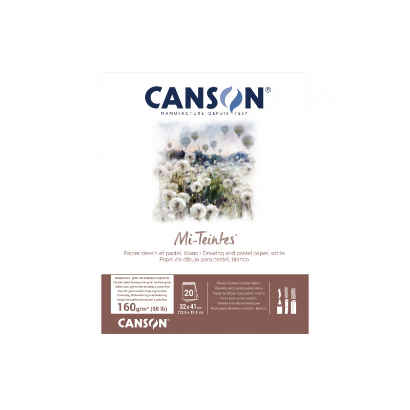 Canson Pastel Block Mi-Teintes 32x41 160g 20 sheets