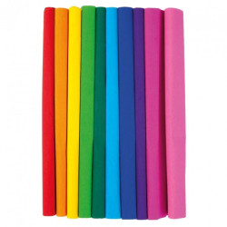 Happy Color tissue paper, crinkled, 10 colors of the rainbow