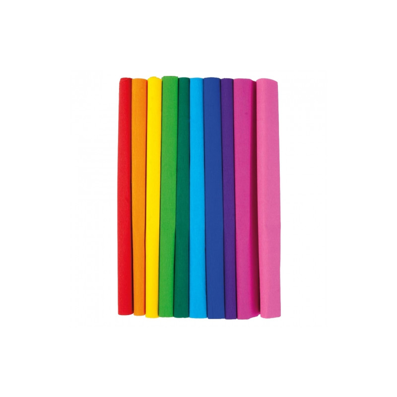 Happy Color tissue paper, crinkled, 10 colors of the rainbow