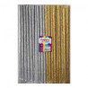 Happy Color tissue paper crinkled 10 rolls mix of colors gold and silv