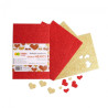 Happy Color naklejki serca brokatowe 5 arkuszy A5 - sklep plastyczny -