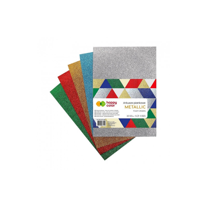 Happy Color foam sheets mix metallic A4 5 sheets