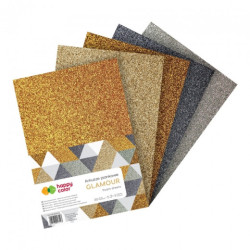 Happy Color A4 glamor glitter foam sheets 5 sheets