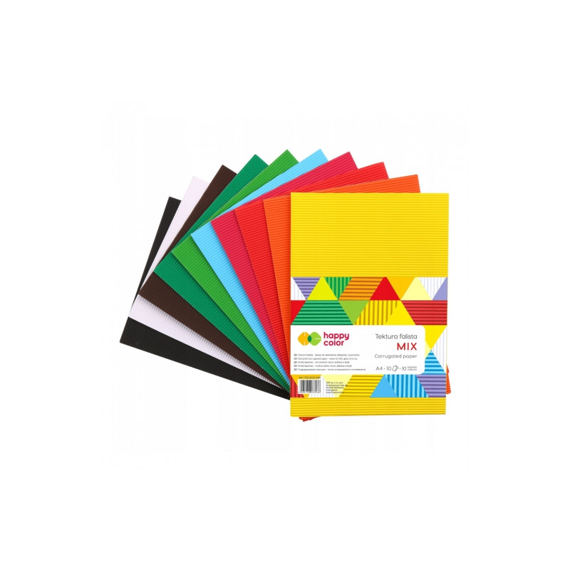 Happy Color corrugated cardboard mix A4 10 colors