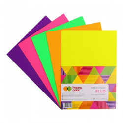 Happy Color tektura falista fluo A4 5 kolorów - sklep lastyczny - szał