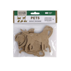 Happy Color set of cardboard shapes pets 5 pcs 12x6 cm