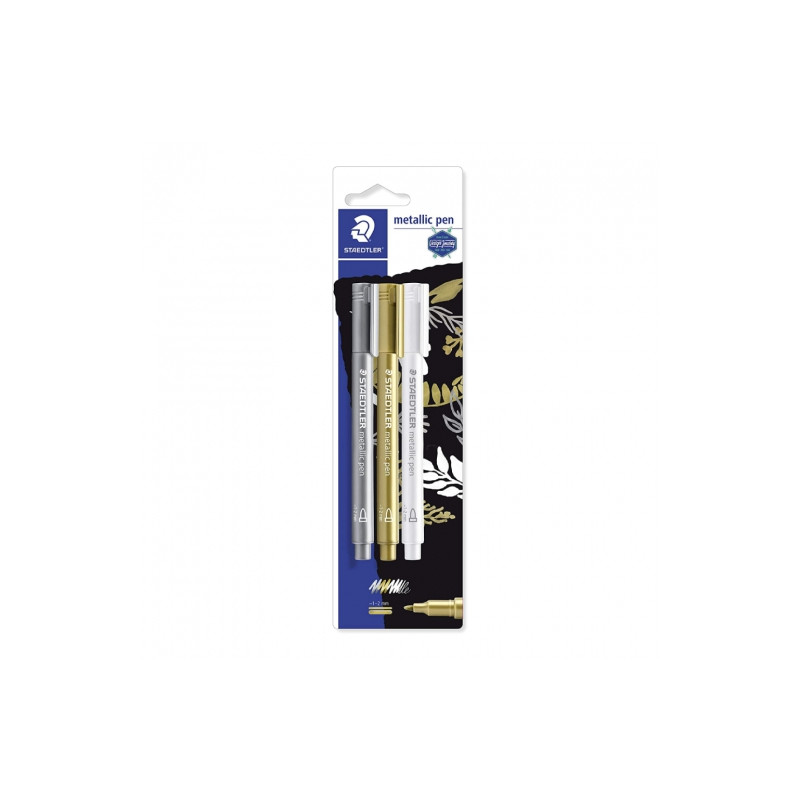 Staedtler set of 3 metallic M 1-2 mm markers