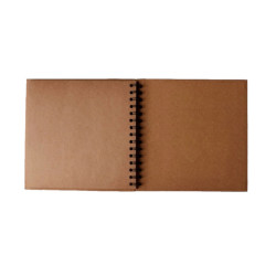 Happy Color album on a spiral eco brown 20x20cm 30ark 180gr