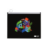 Happy Color PP folder with zipper me & city b4 mix of designs