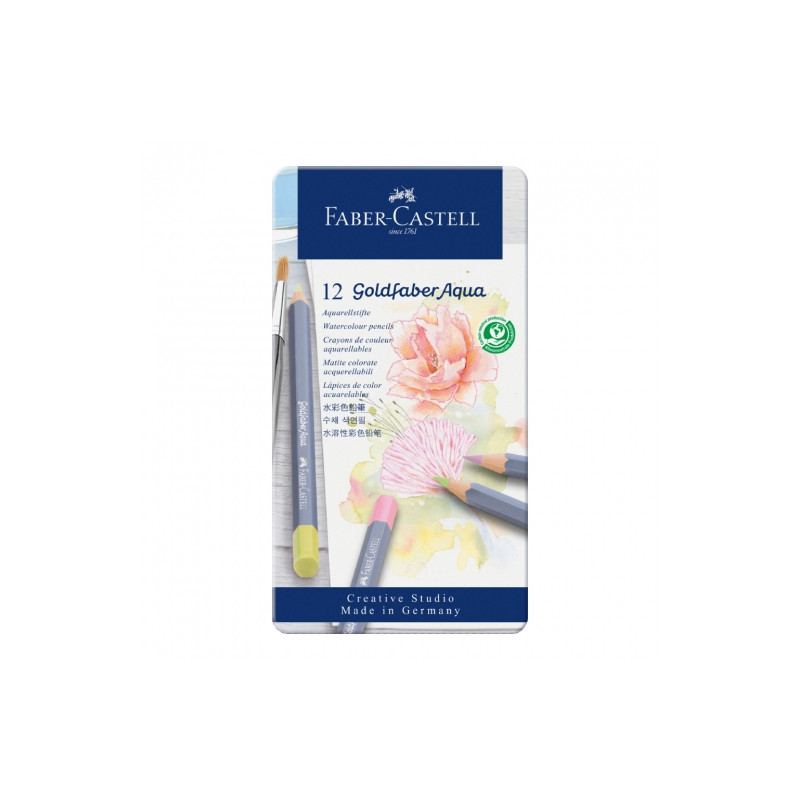 Faber-Castell watercolor pencils goldfaber aqua pastel 12 colors