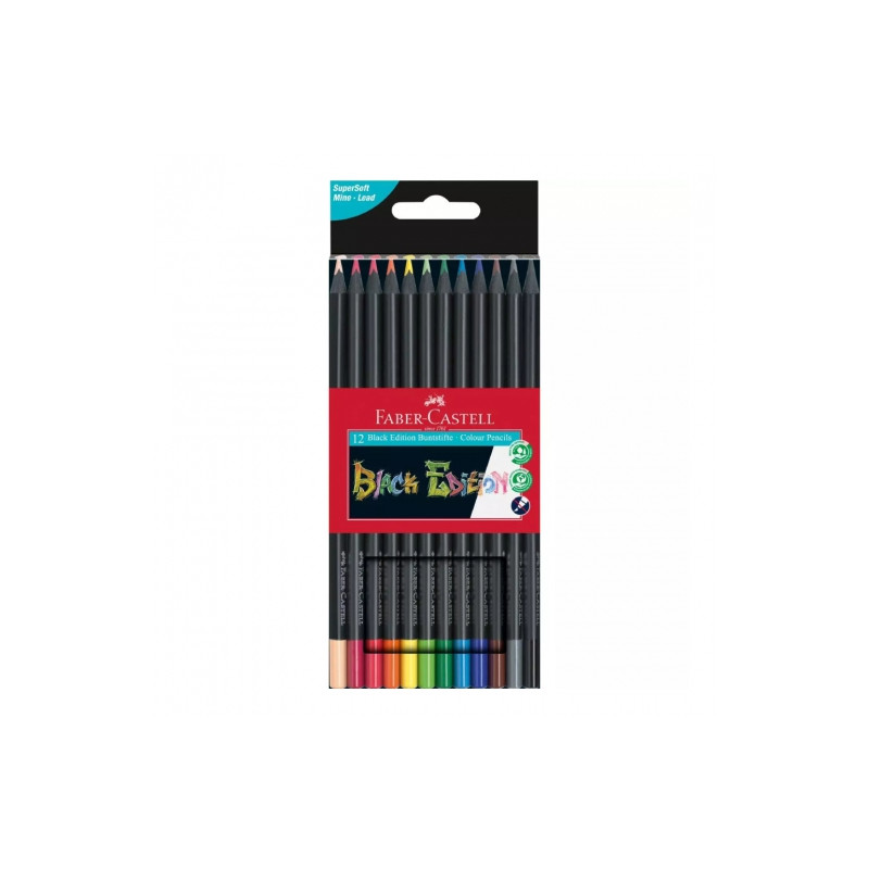 Faber-Castell black edition set of 12 crayons