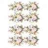 Rice decoupage paper flowers bouquets A4 ITD R378
