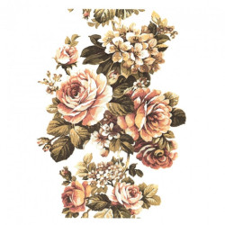 Rice decoupage paper flowers roses A4 ITD R379