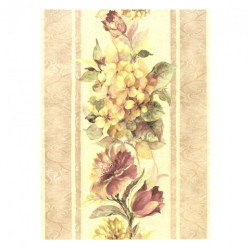 Papier ryżowy do decoupage kwiaty vintage A4 ITD R313 - sklep plastycz