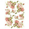Papier ryżowy do decoupage róże A4 ITD R359 - sklep plastyczny - szał