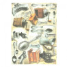 Papier ryżowy do decoupage sztućce młynek do kawy A4 ITD R349 - sklep
