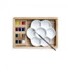 Winsor & Newton professional set of 24 metal half-cubes watercolors. a