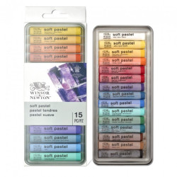 Winsor&Newton zestaw 15 pasteli suchych - sklep plastyczny - szał dla