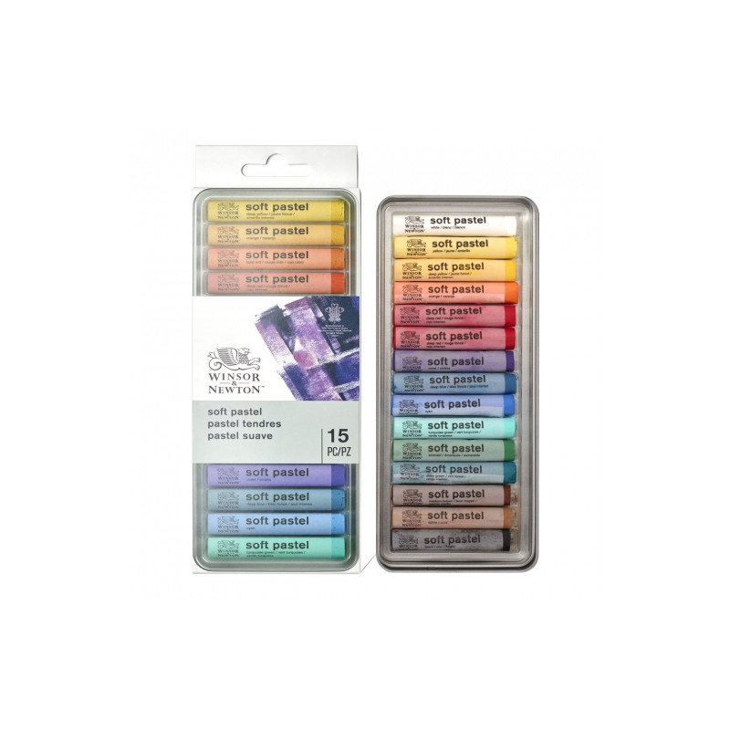 Winsor&Newton zestaw 15 pasteli suchych - sklep plastyczny - szał dla