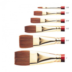 Winsor & Newton brushes scepter gold II s.606 flat short handle sable