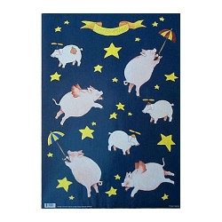 Papier do decoupage latające świnie 997-T03-CH525 50x70cm - sklep plas