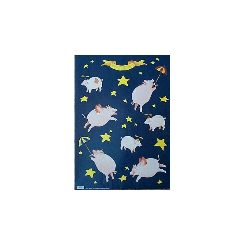 Decoupage paper flying pigs 997-T03-CH525 50x70cm