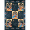 Decoupage paper sleeping teddy bears 50x70cm