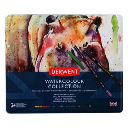 Derwent watercolour collections zestaw akwarelowy 24 elementów - sklep