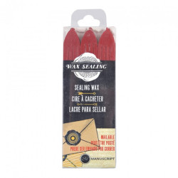 Manuscript set of 3 red lacquers