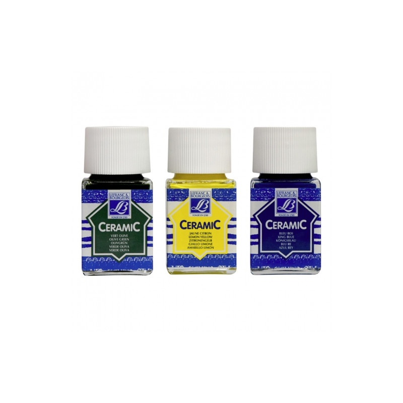 Lefranc&Bourgeois ceramic paints for glass and ceramics